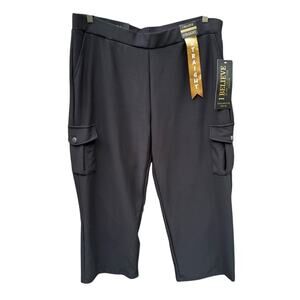 NWT New I Believe Womens 3XL Straight Leg Smoothing Waistband Stretch Pants